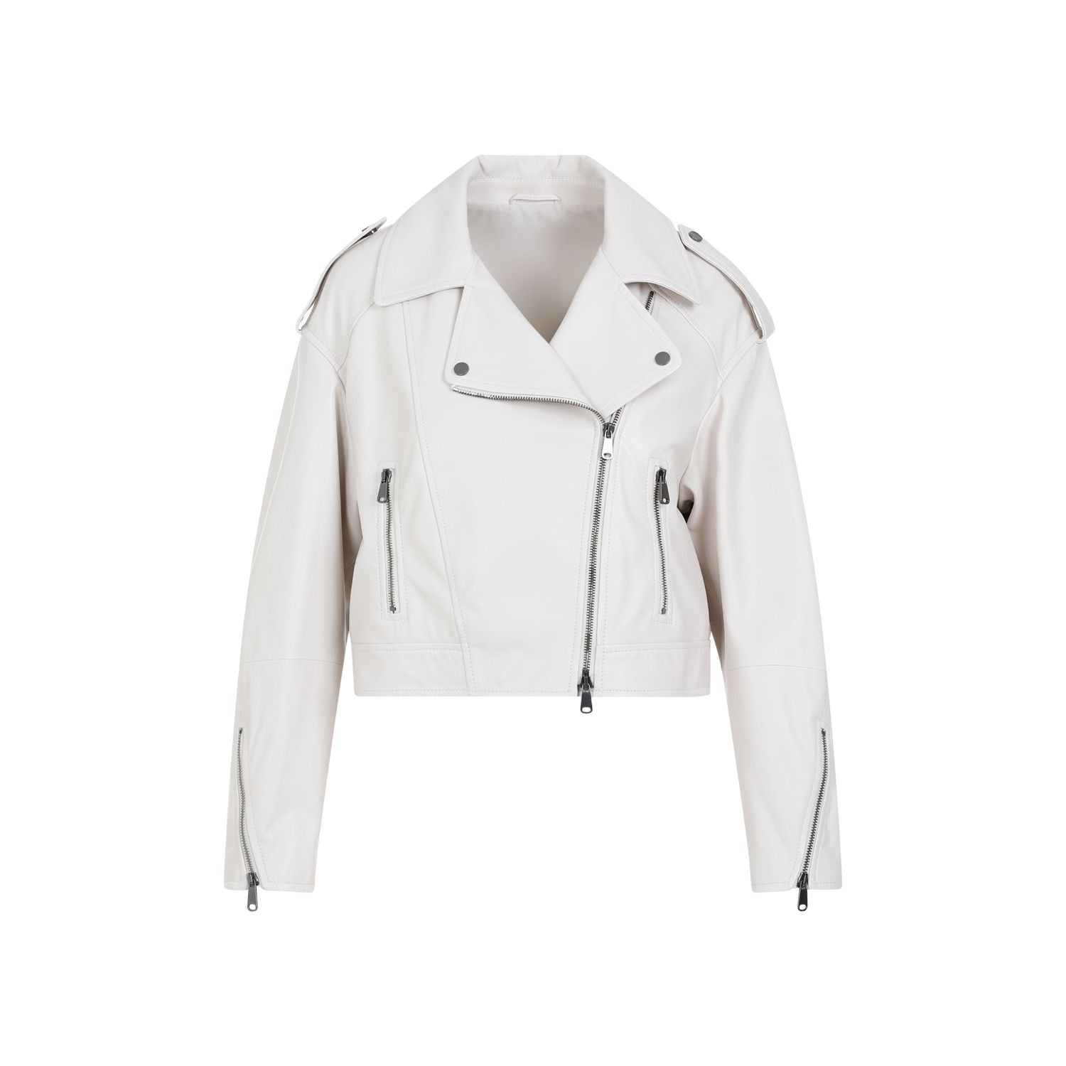 BRUNELLO CUCINELLI Women's Leather Jacket - SS24 Collection
