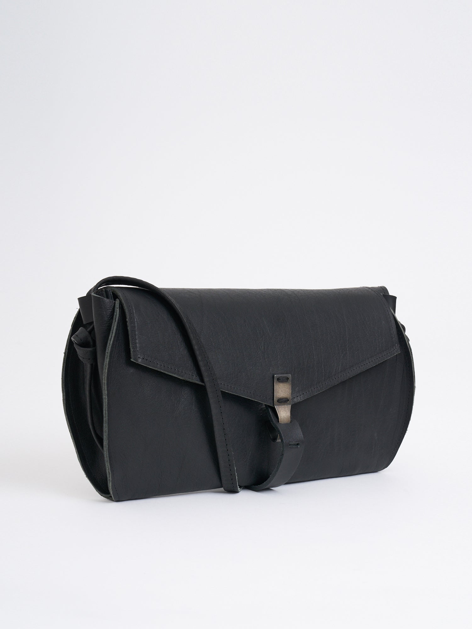 VALENTINA BANELLA Mini Hook Leather Clutch with Shoulder Strap - Perfect for Any Occasion