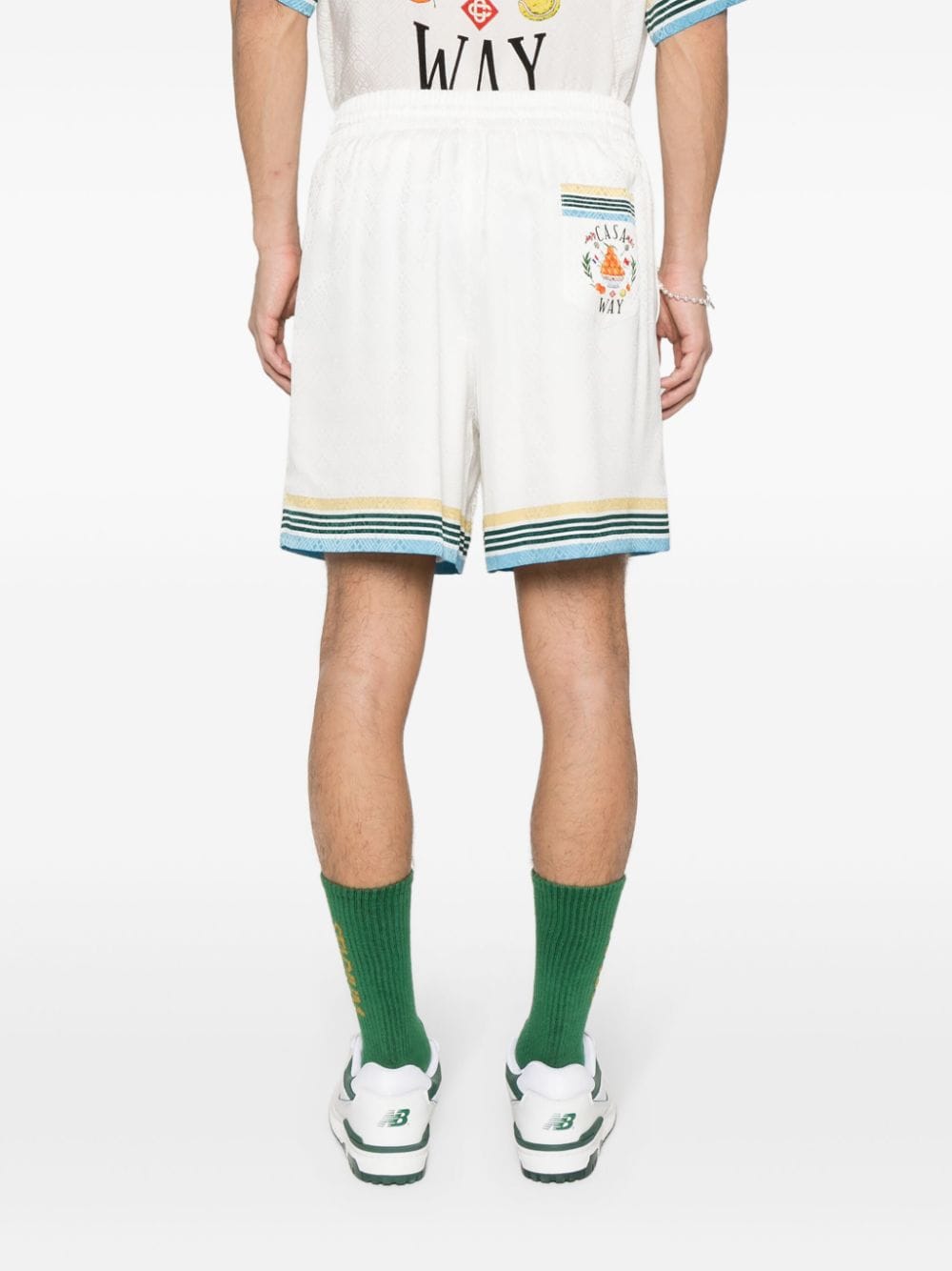 CASABLANCA Luxurious Silk Drawstring Shorts for Men - SS24