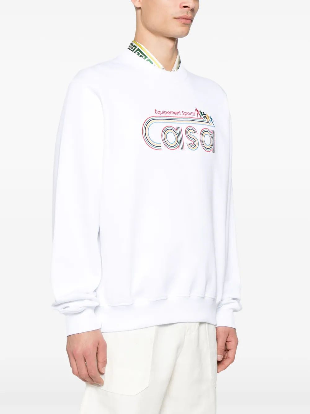 CASABLANCA Embroidered Sports Sweatshirt for Men