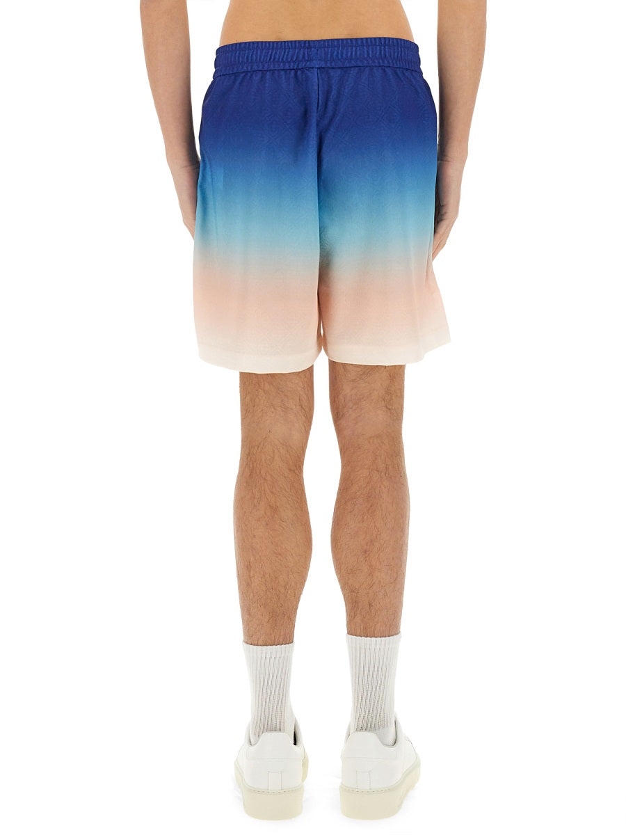 CASABLANCA Gradient Football Shorts - Men's Size M
