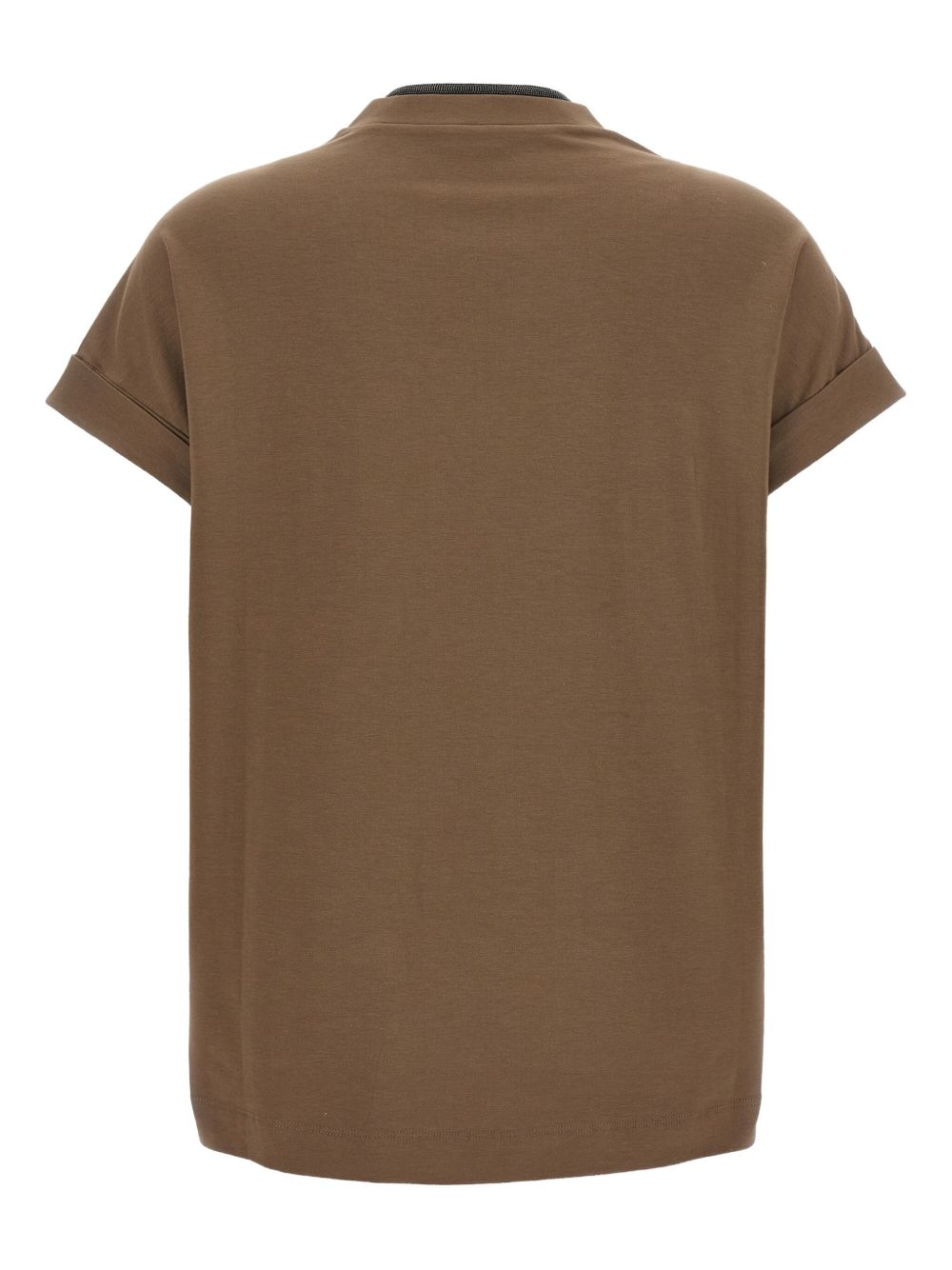 BRUNELLO CUCINELLI Cotton V-Neck T-Shirt for Women