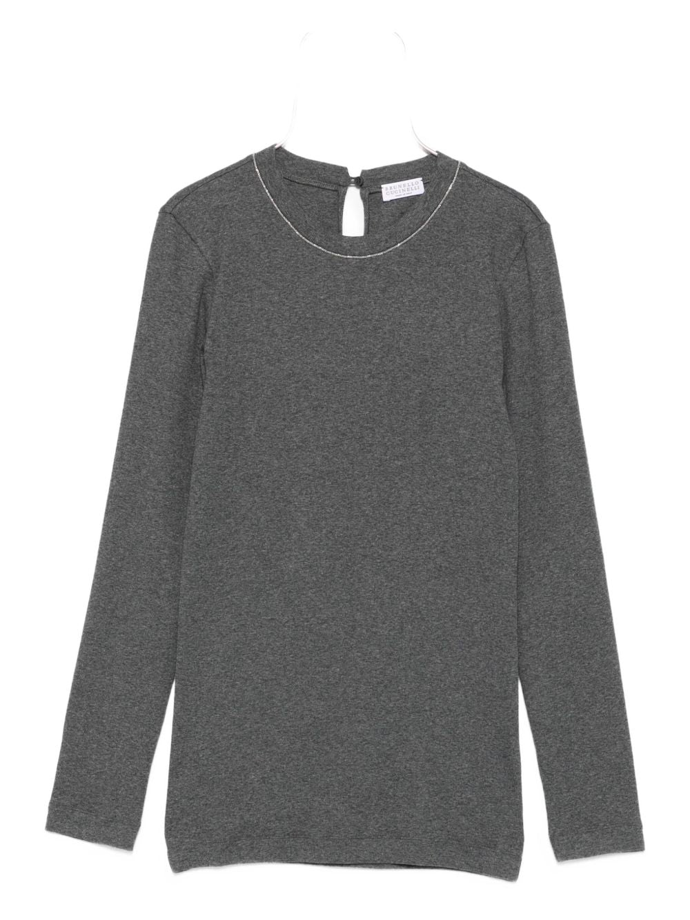 BRUNELLO CUCINELLI Crewneck Sweater with Keyhole Detail for Women - FW25