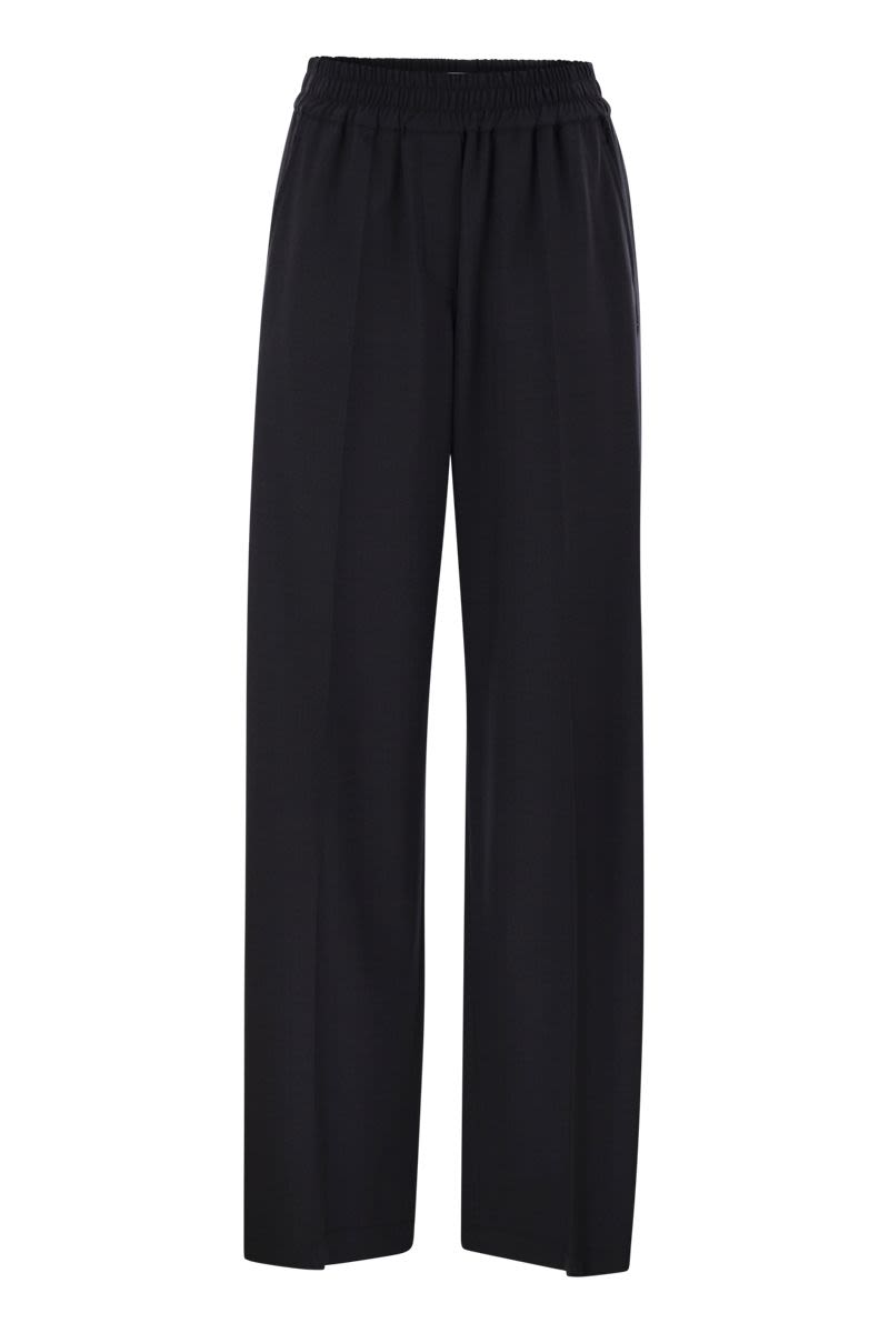 BRUNELLO CUCINELLI Tropical Luxury Wool Loose Trousers