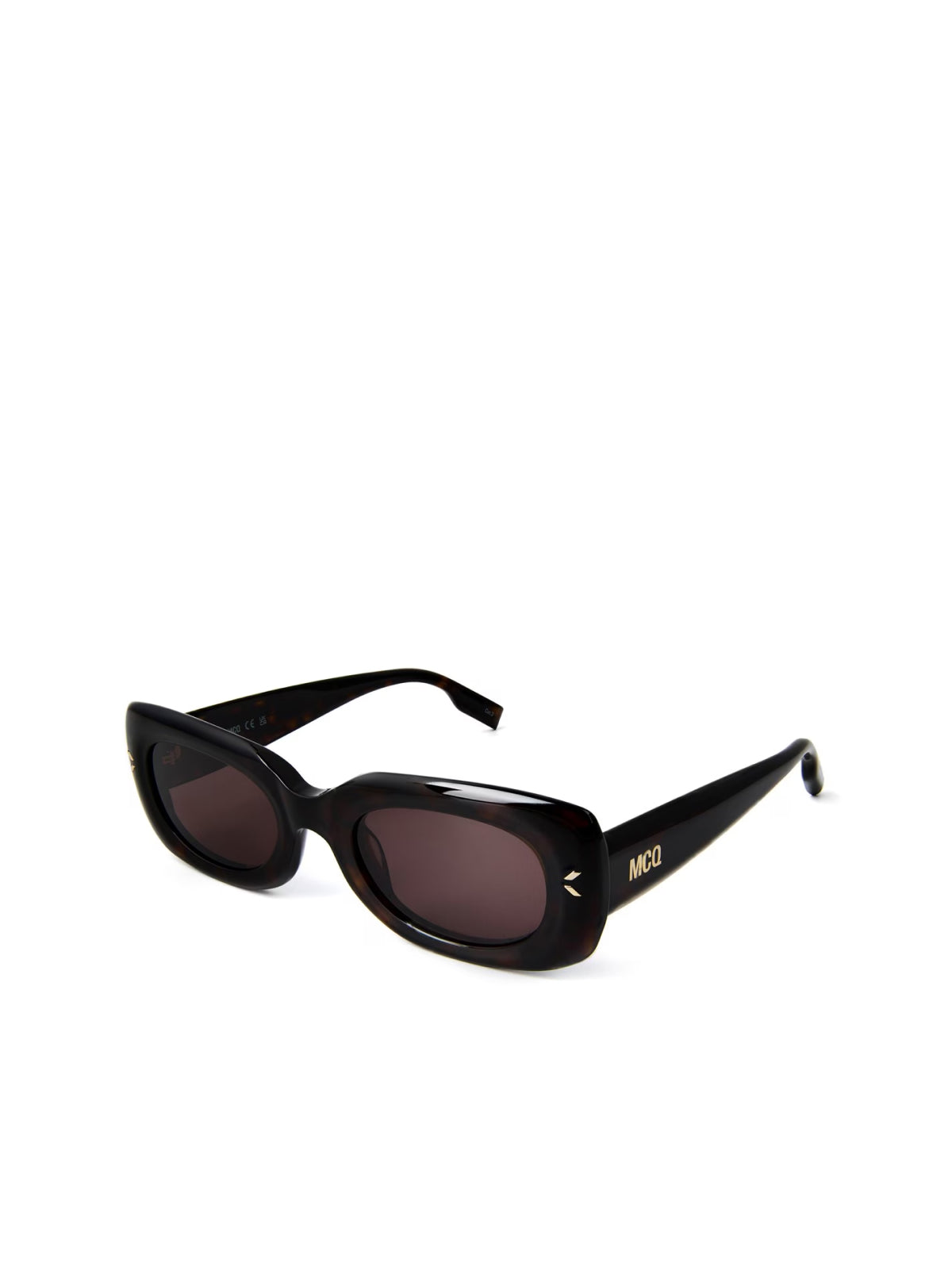MCQ Havana Mini Sunglasses with Logo Arm - 51MM Lens
