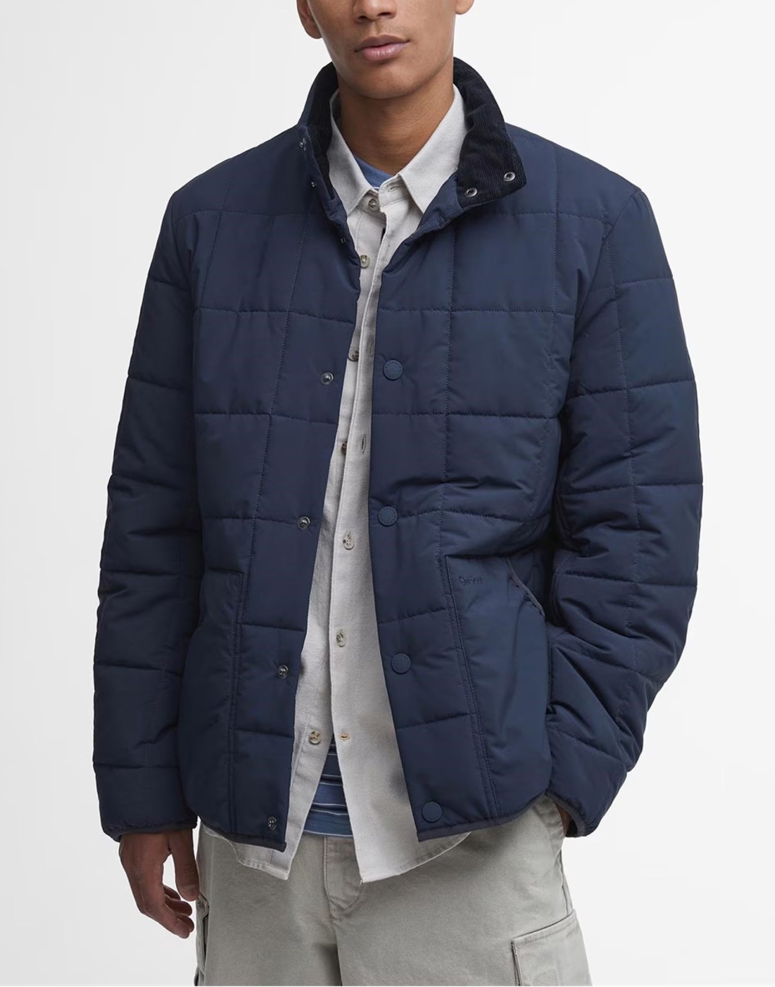 BARBOUR Men's Quilted Jacket with Button Fastening