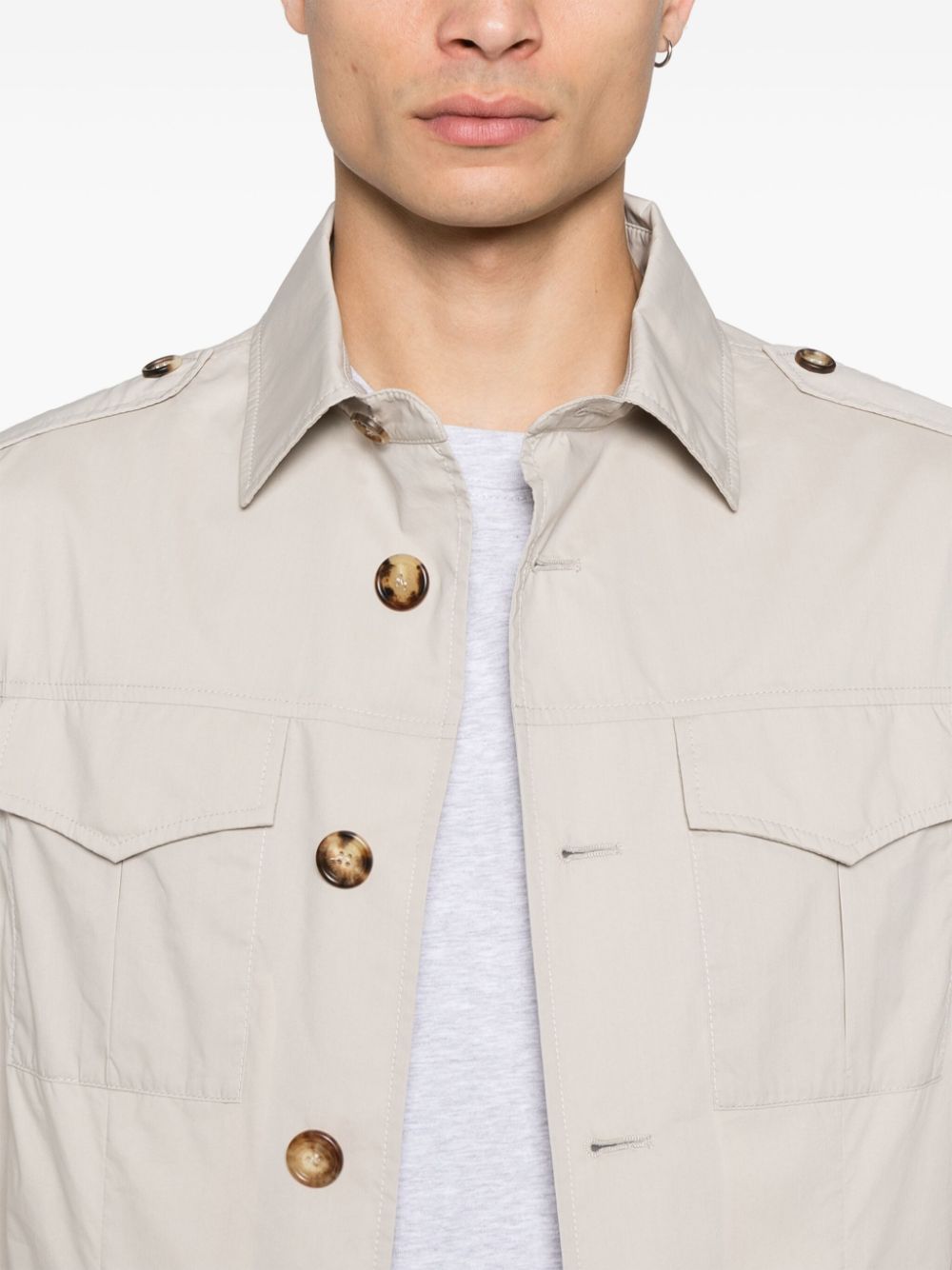 BRUNELLO CUCINELLI Saharan-Inspired Unlined Jacket for Men