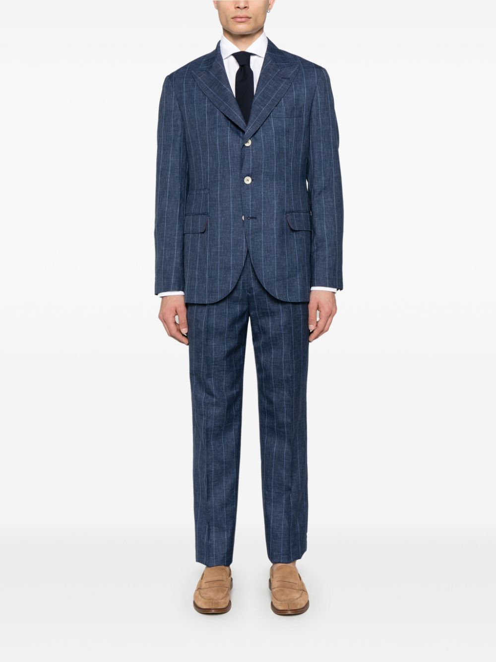 BRUNELLO CUCINELLI Wool Single-Breasted Suit for Men - SS25 Collection