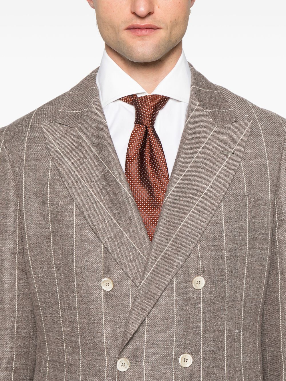 BRUNELLO CUCINELLI Deconstructed Linen Jacket for Men