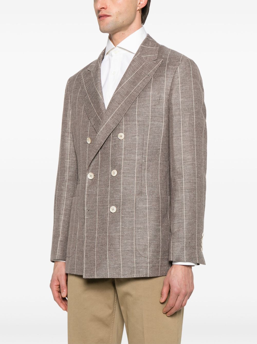 BRUNELLO CUCINELLI Deconstructed Linen Jacket for Men