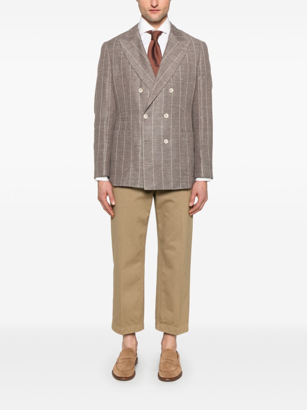 BRUNELLO CUCINELLI Deconstructed Linen Jacket for Men