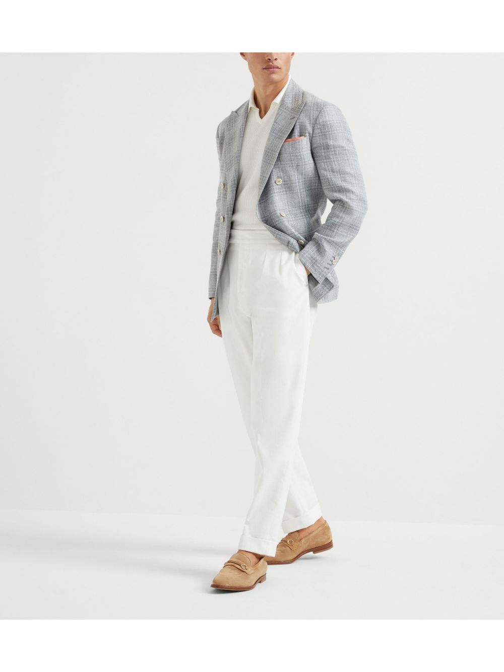 BRUNELLO CUCINELLI Men's Suit-Type Linen Jacket