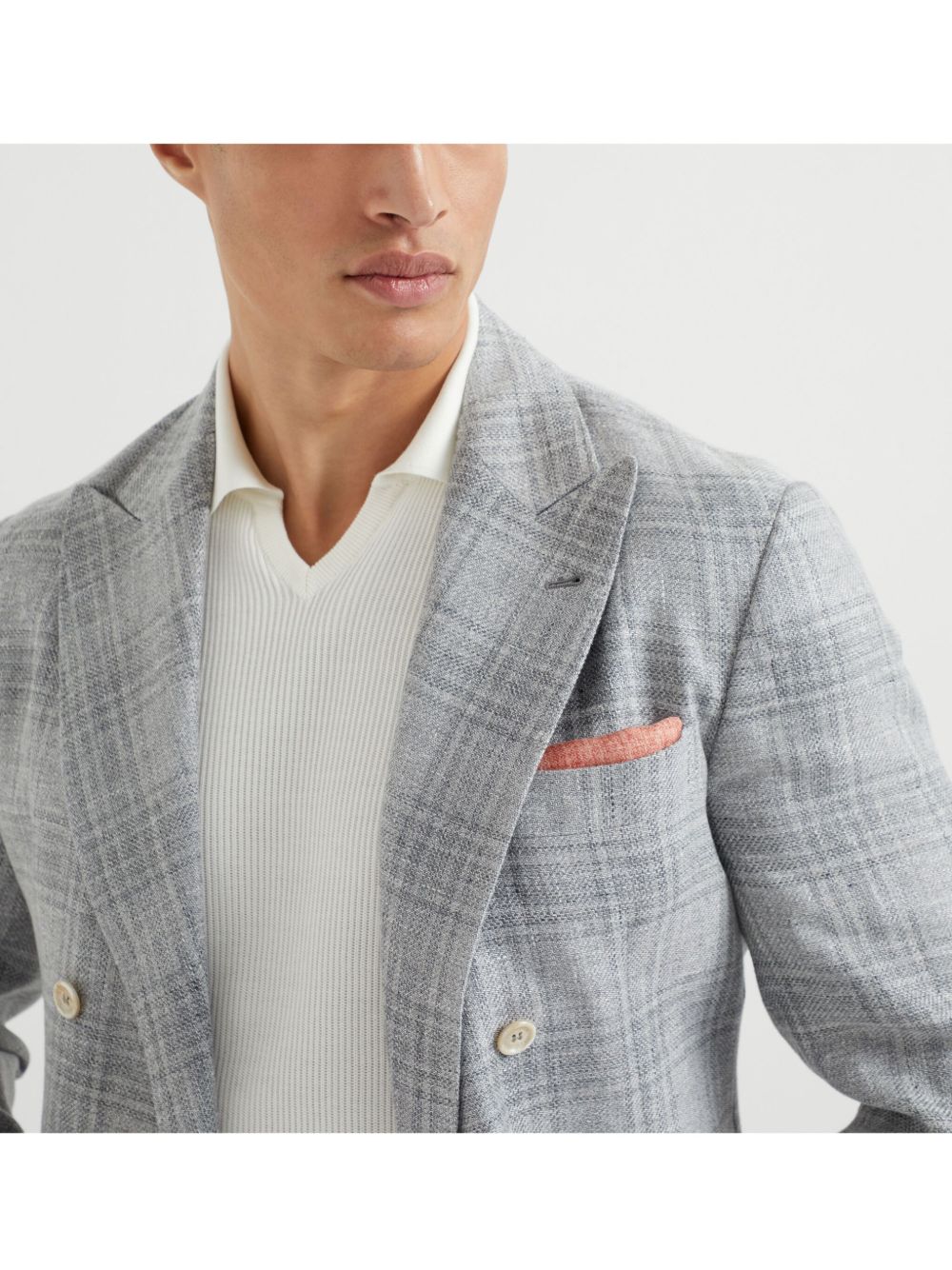 BRUNELLO CUCINELLI Men's Suit-Type Linen Jacket