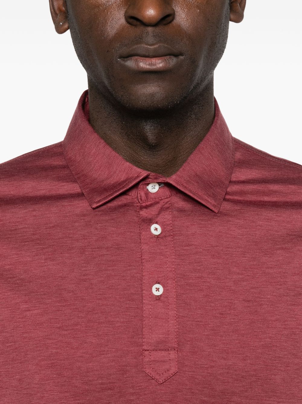 BRUNELLO CUCINELLI Silk and Cotton Polo Shirt for Men