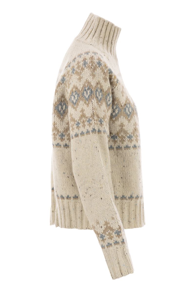 MC2 SAINT BARTH Myra Donegal High Neck Jumper - Chunky Fit