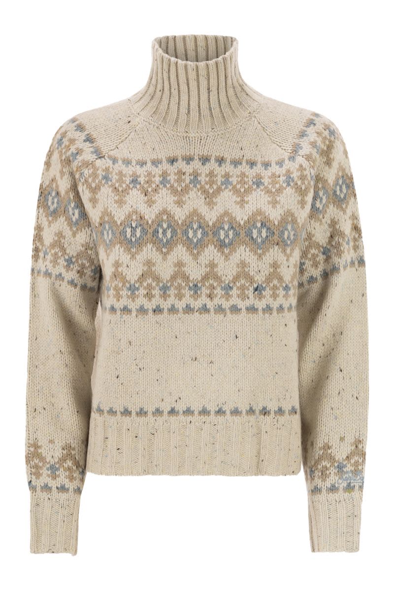 MC2 SAINT BARTH Myra Donegal High Neck Jumper - Chunky Fit