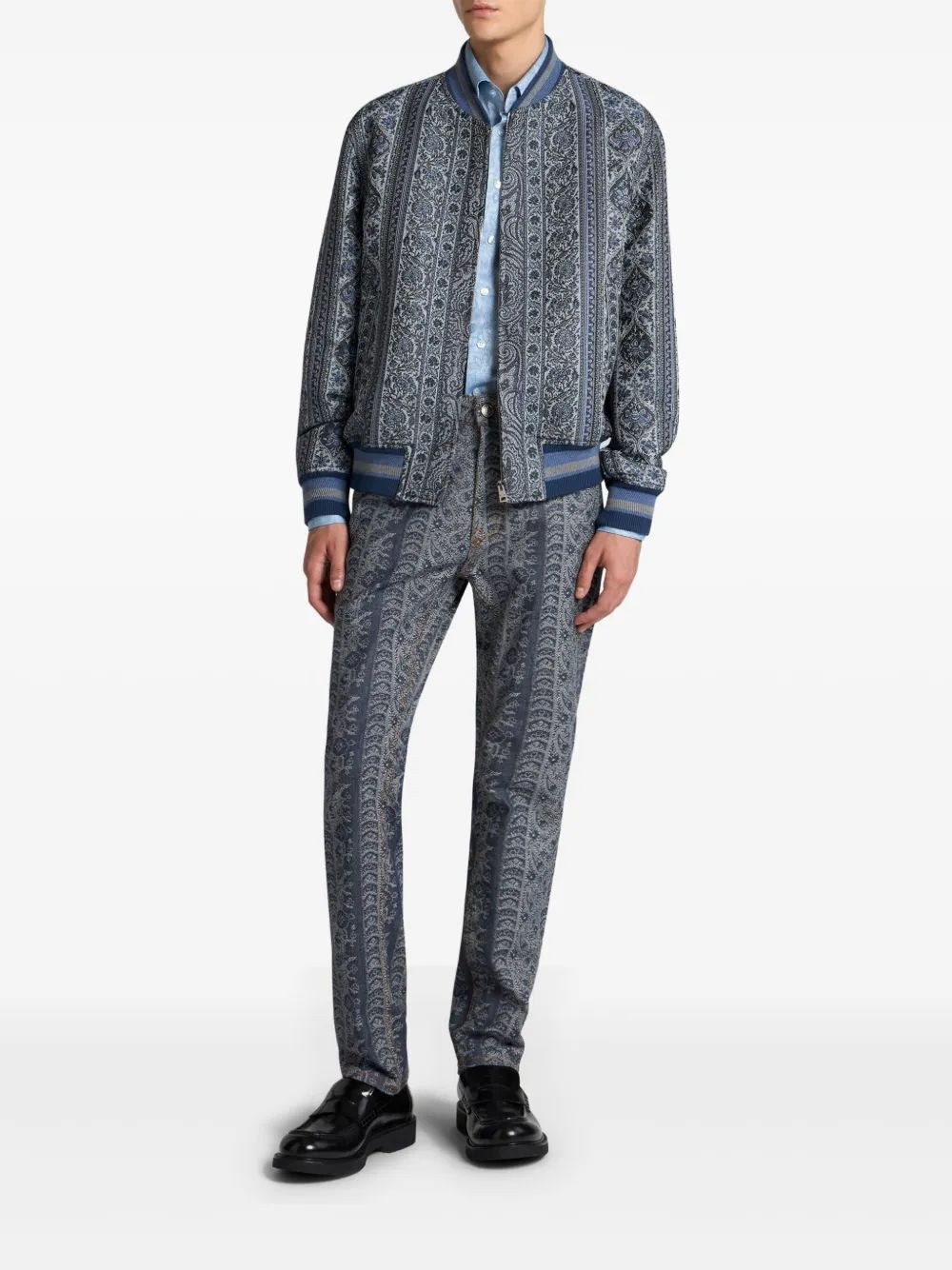 ETRO Floral Jacquard Bomber Jacket