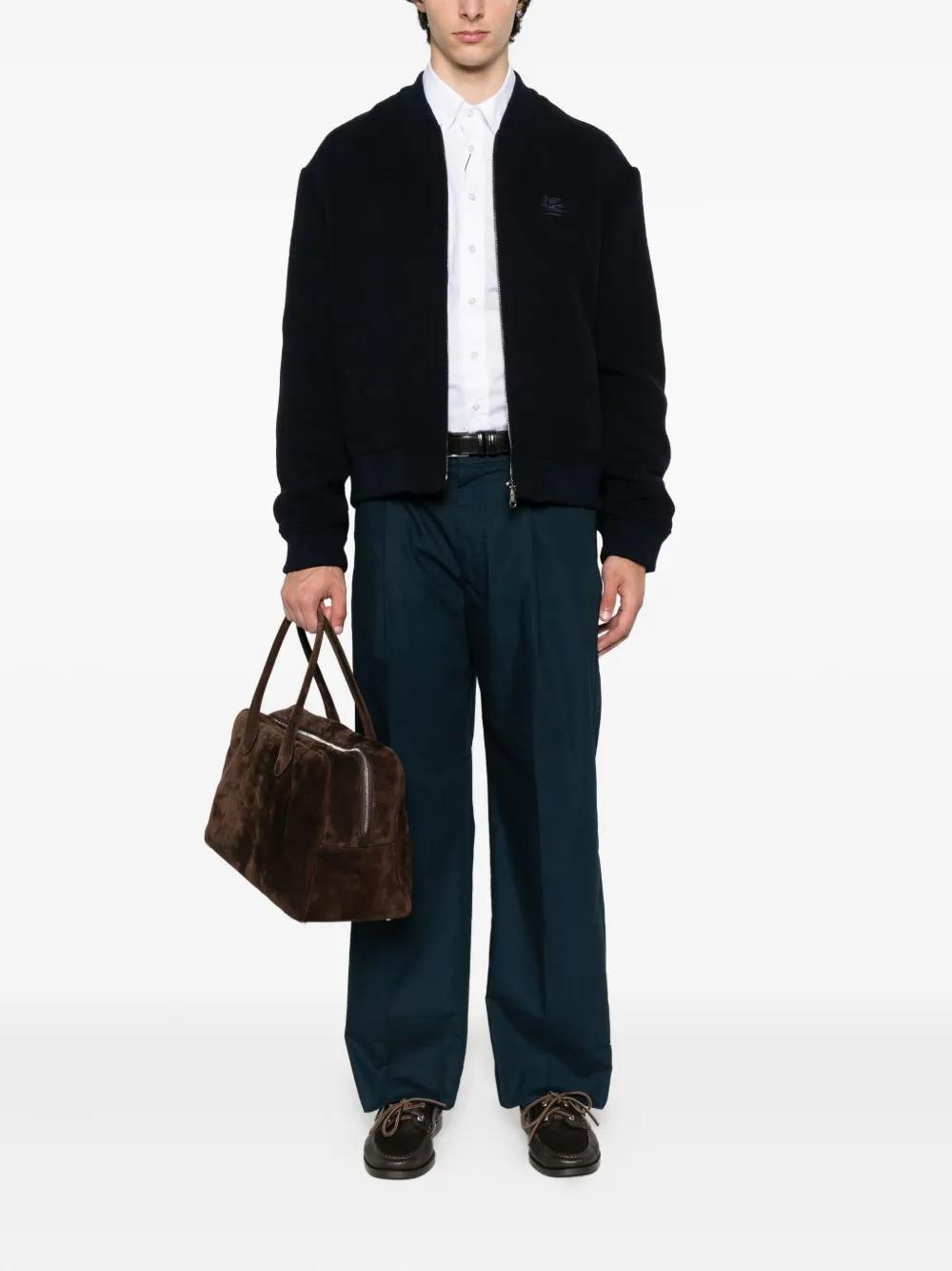 ETRO Embroidered Zip-Up Bomber Jacket - FW25