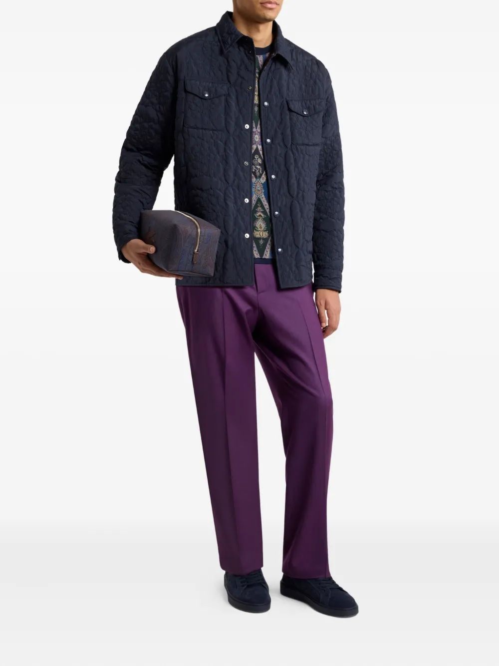 ETRO Quilted Overshirt for Men - FW25 Collection