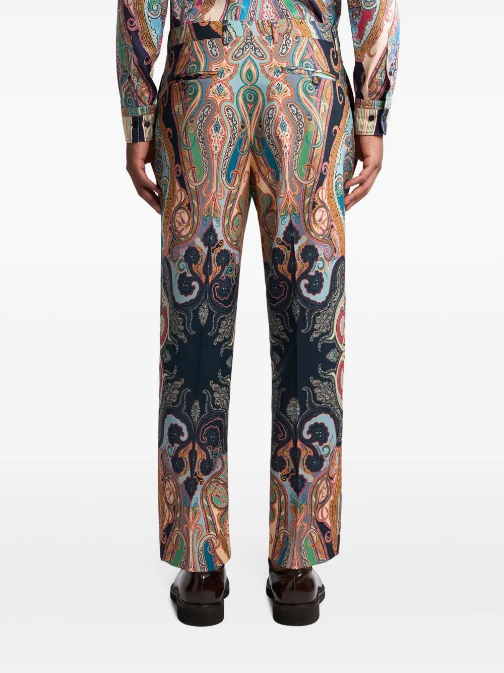 ETRO Mini Paisley Print Wool Trousers