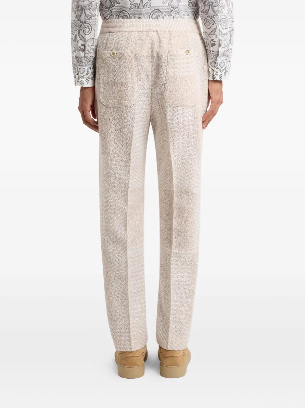 ETRO Textured Regular-Fit Straight-Leg Pants