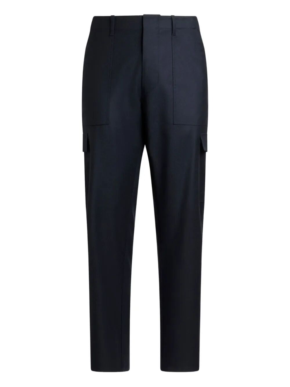 ETRO Regular Fit Wool Cargo Pocket Trousers