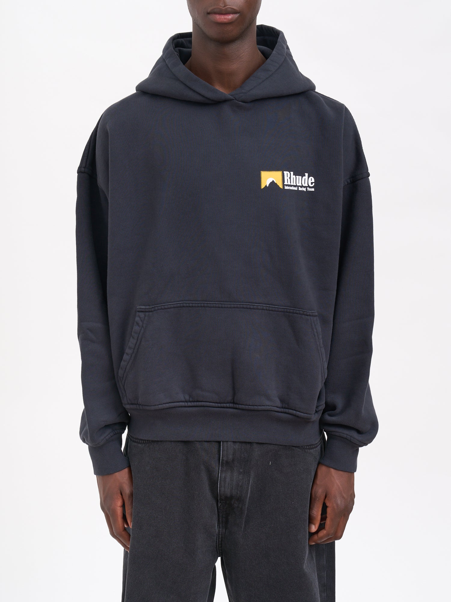 RHUDE International Racing Logo Sweatshirt - Size Medium