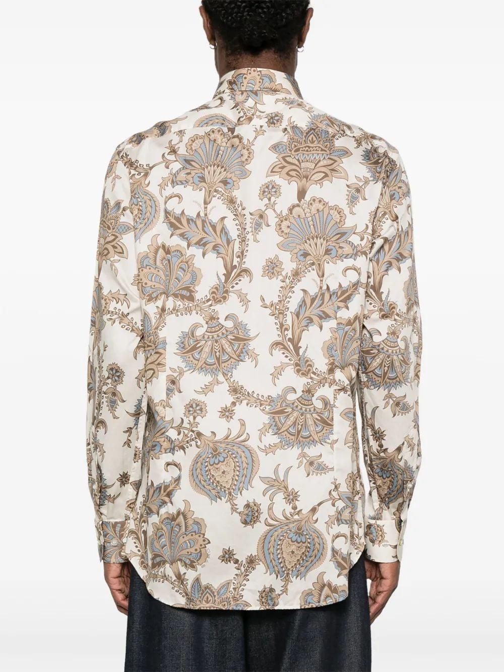 ETRO Stylish Print On Beige Base Men's Shirt for SS25