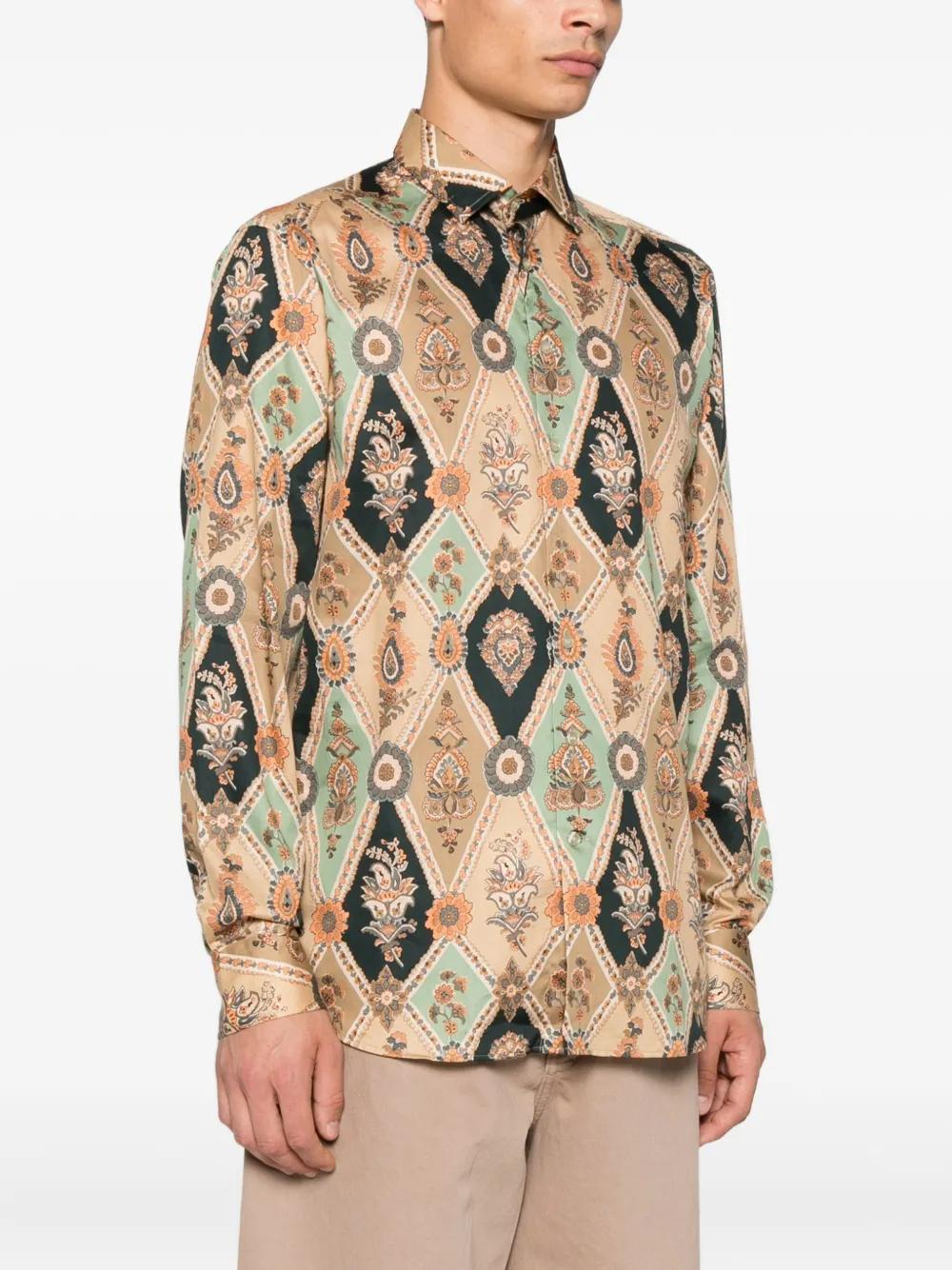 ETRO Paisley Patterned Long Sleeve Shirt for Men