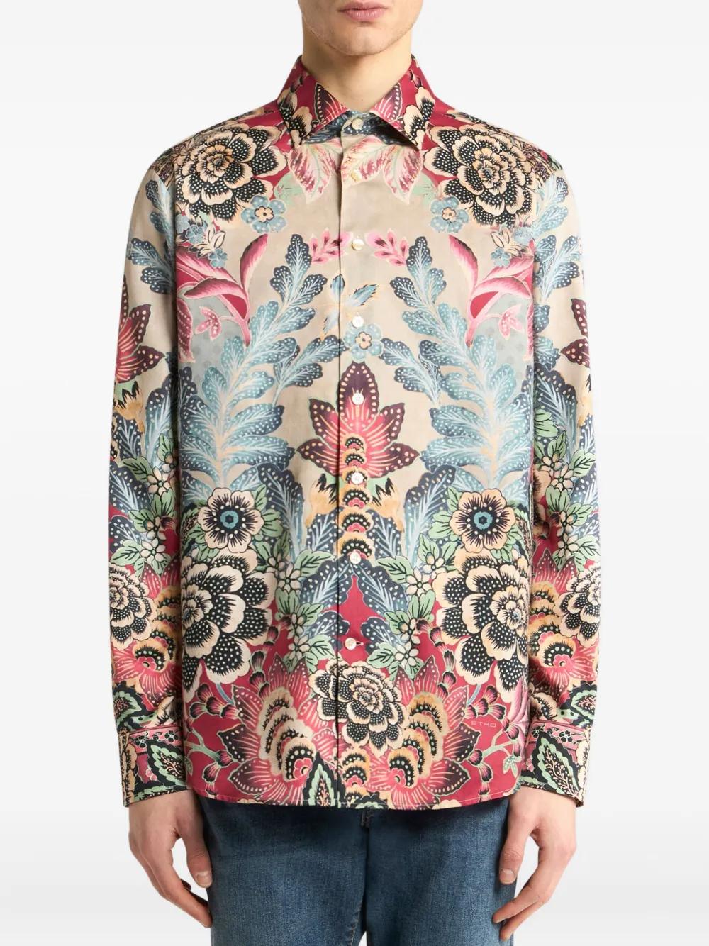 ETRO Floral Print Shirt for Men - Fall Winter 2025