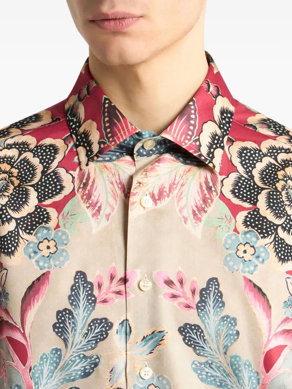 ETRO Floral Print Shirt for Men - Fall Winter 2025