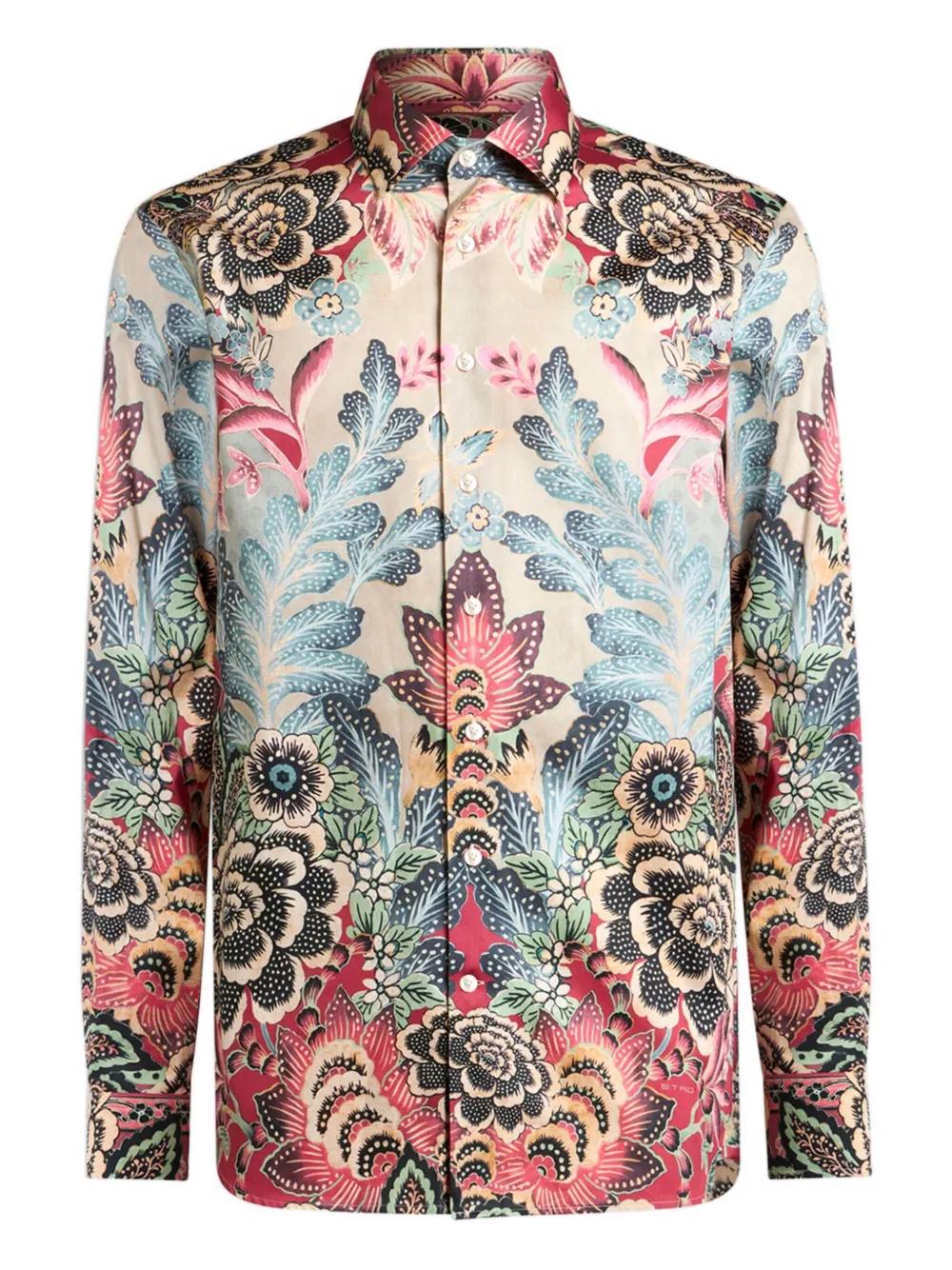 ETRO Floral Print Shirt for Men - Fall Winter 2025