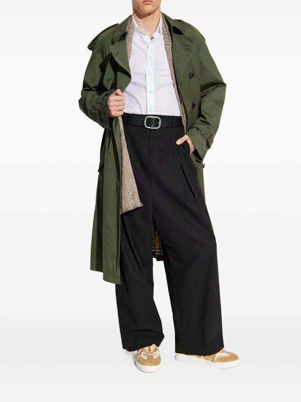 ETRO Cotton Jacquard Shirt with Gecko Motif