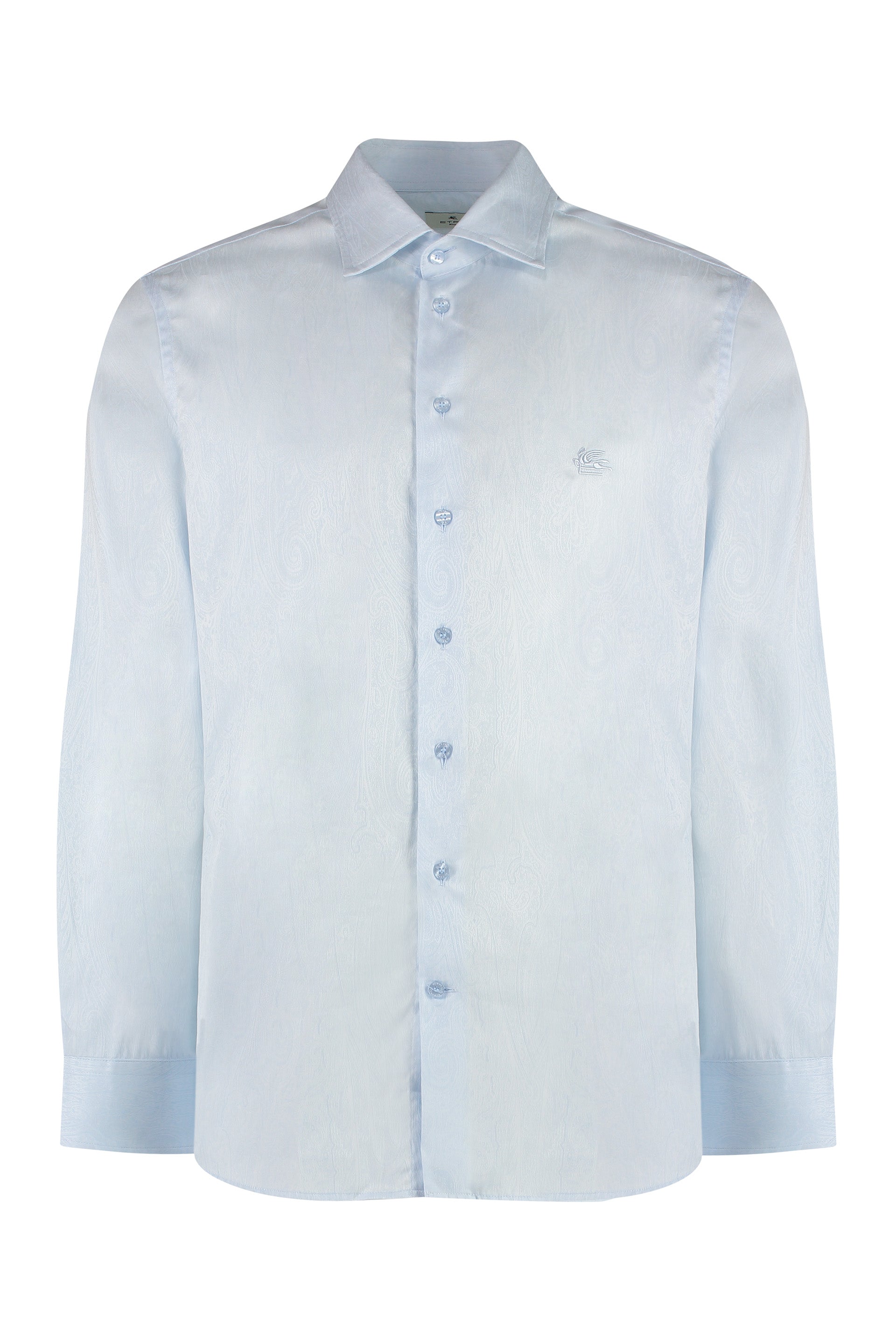 ETRO Paisley Motif Button-Down Collar Cotton Shirt