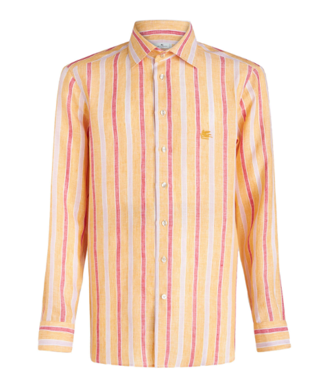 ETRO Linen Pegasus Shirt - Regular Fit for Men (Size 40)