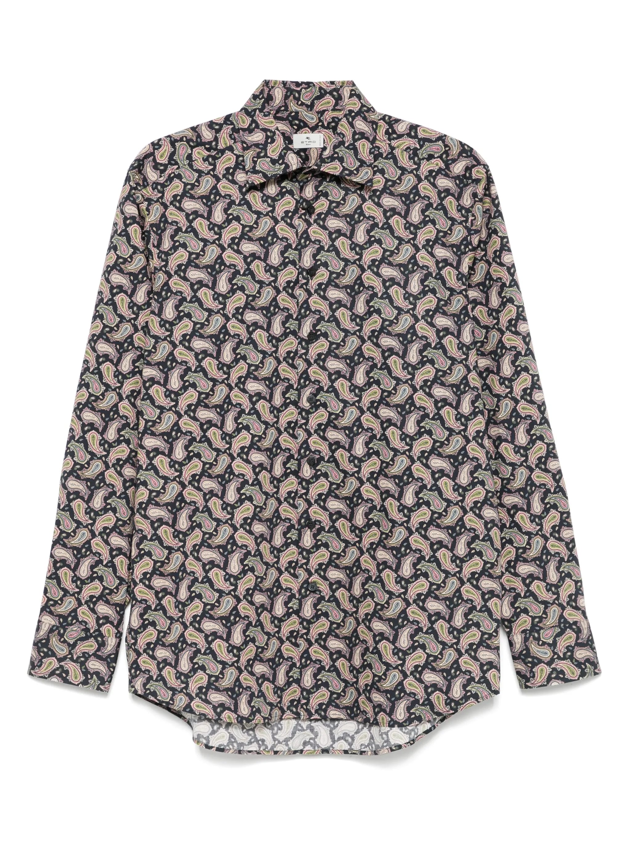 ETRO Classic Cotton Stretch Shirt for Men - FW25