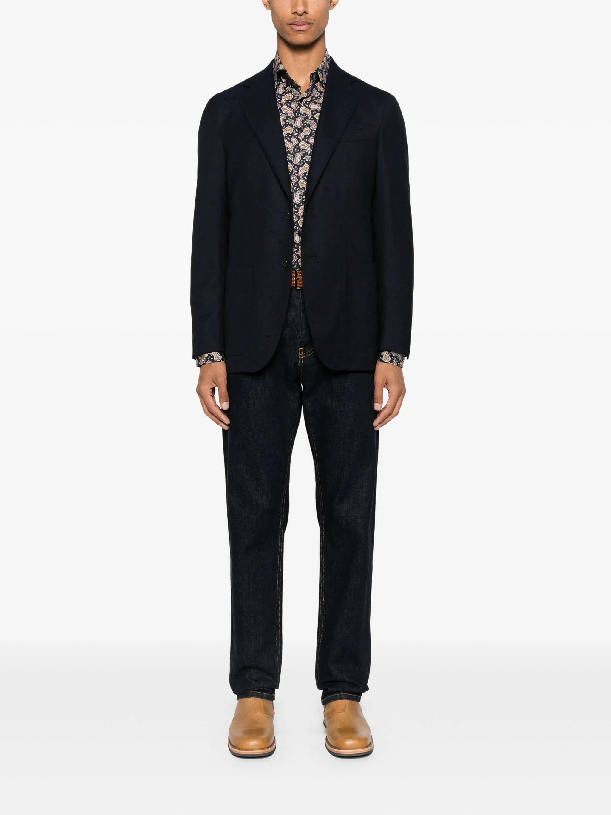 ETRO Classic Cotton Stretch Shirt for Men - FW25