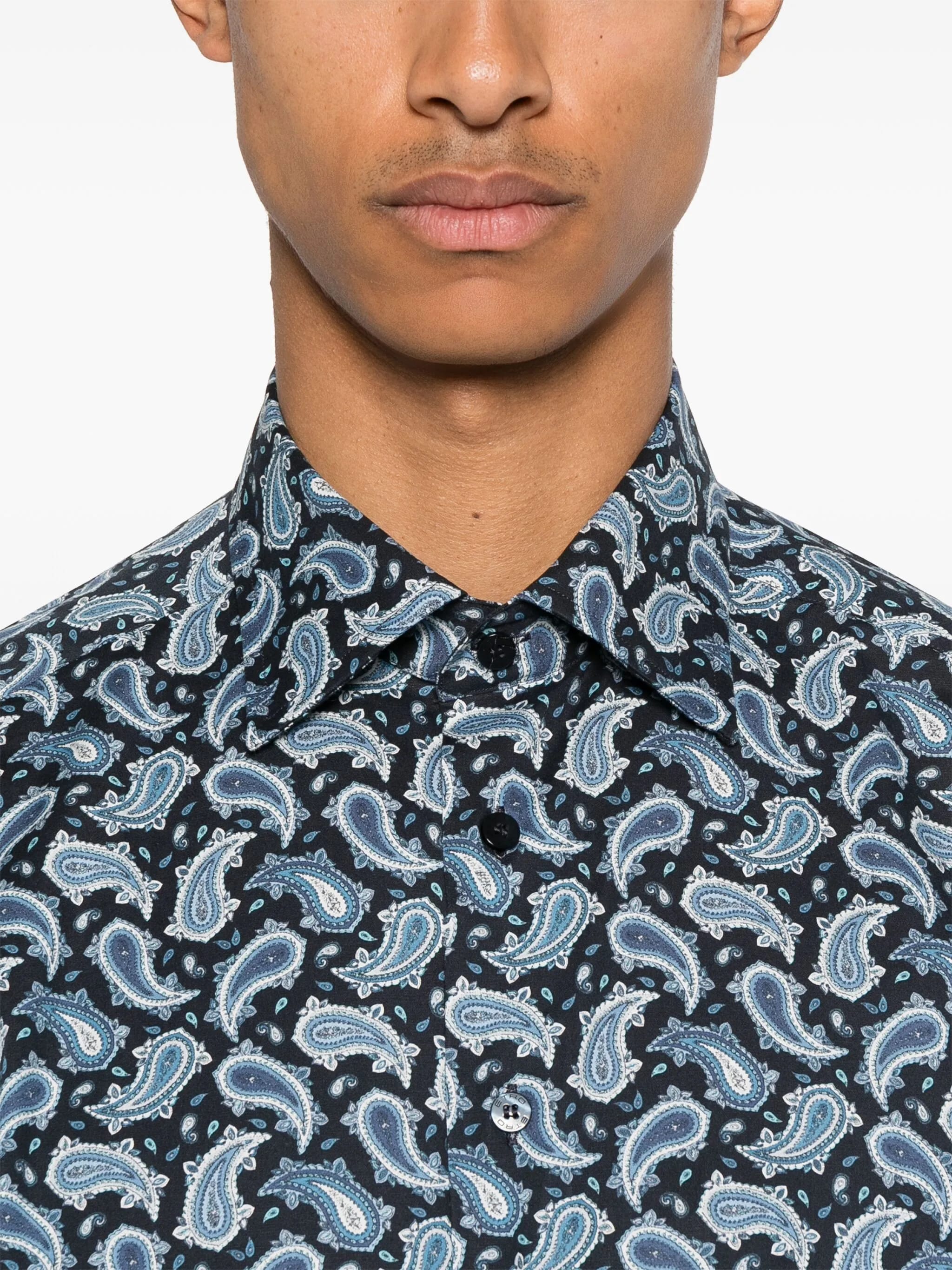 ETRO Men's Cotton Stretch Shirt for Fall 2025