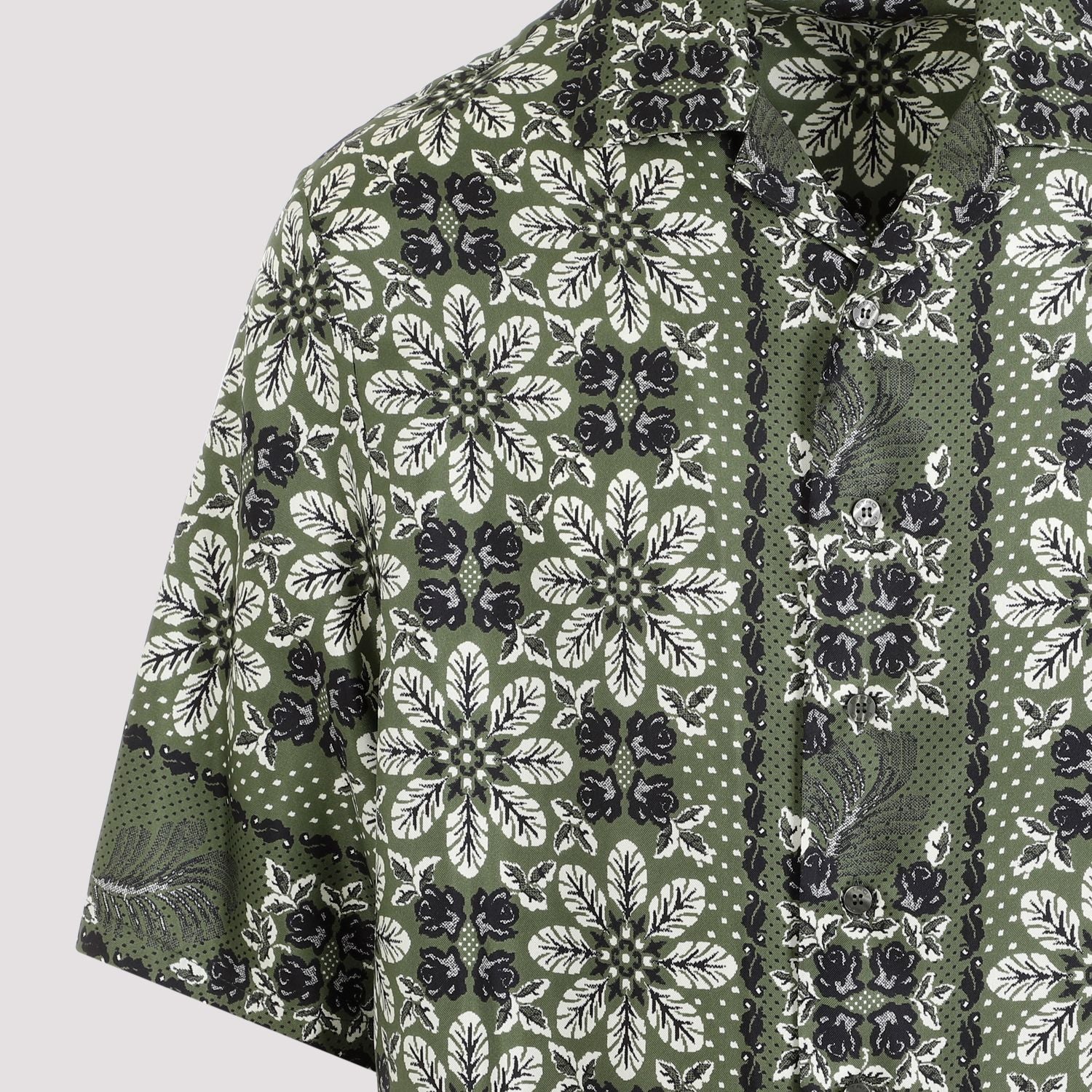 ETRO Boxy Short Sleeve Silk Shirt