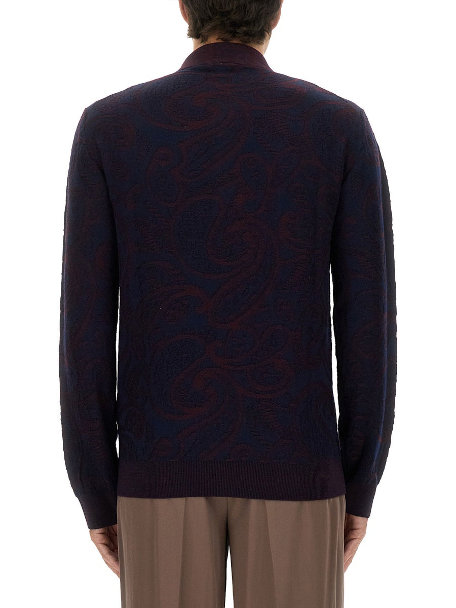 ETRO Longsleeved Polo Shirt - Size L