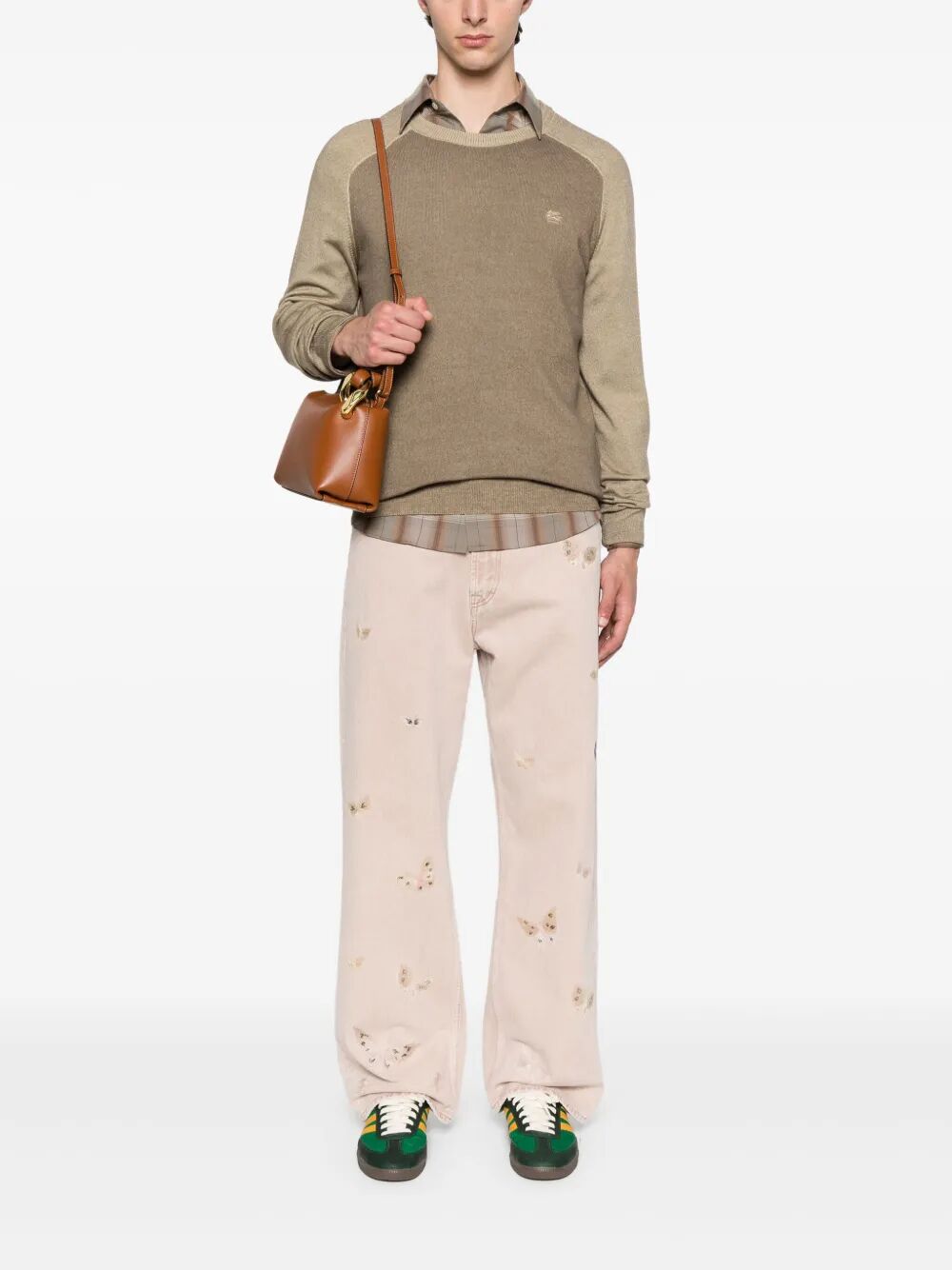 ETRO Midweight Knit Wool Pullover for Men