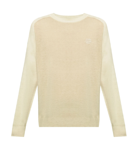 ETRO Wool Knit Sweater with Signature Pegasus Motif - Long Sleeve