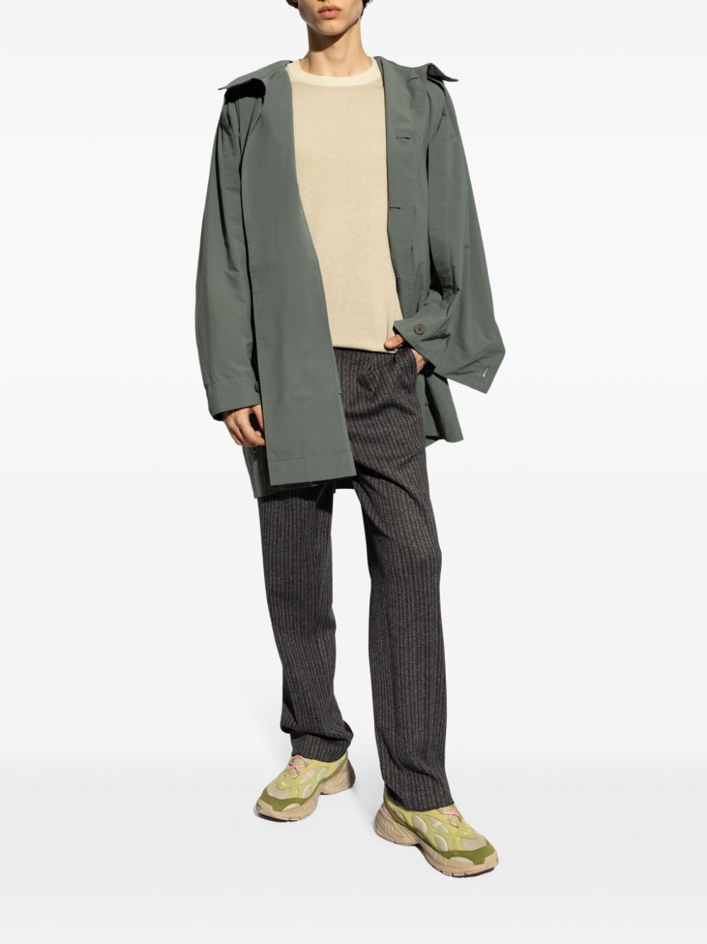 ETRO Wool Knit Sweater with Signature Pegasus Motif - Long Sleeve