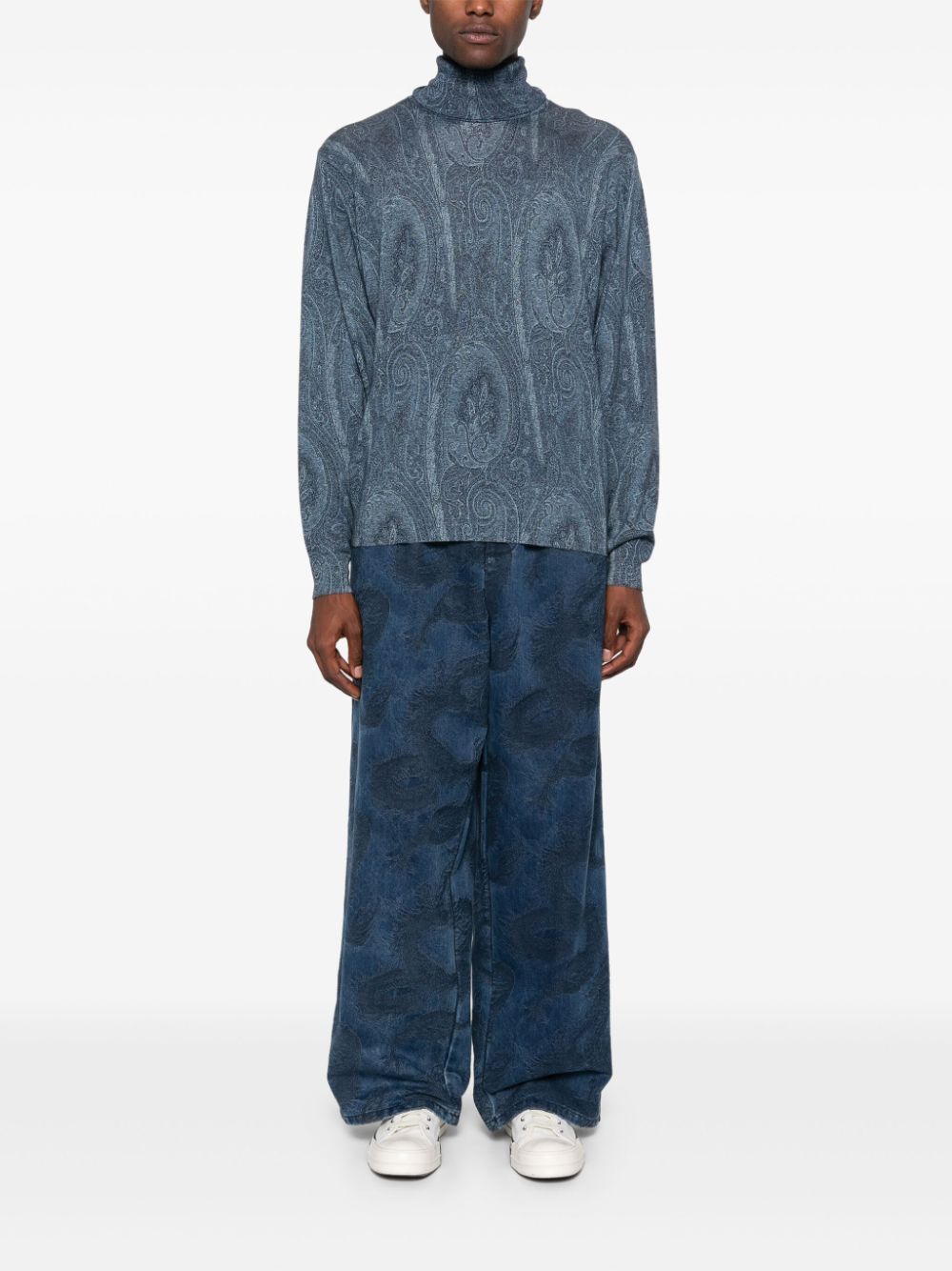 ETRO Knit T-Neck Sweater for Men