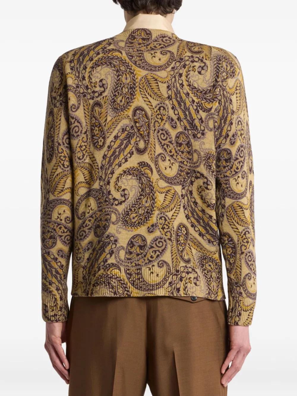 ETRO Paisley Print Wool Sweater for Men