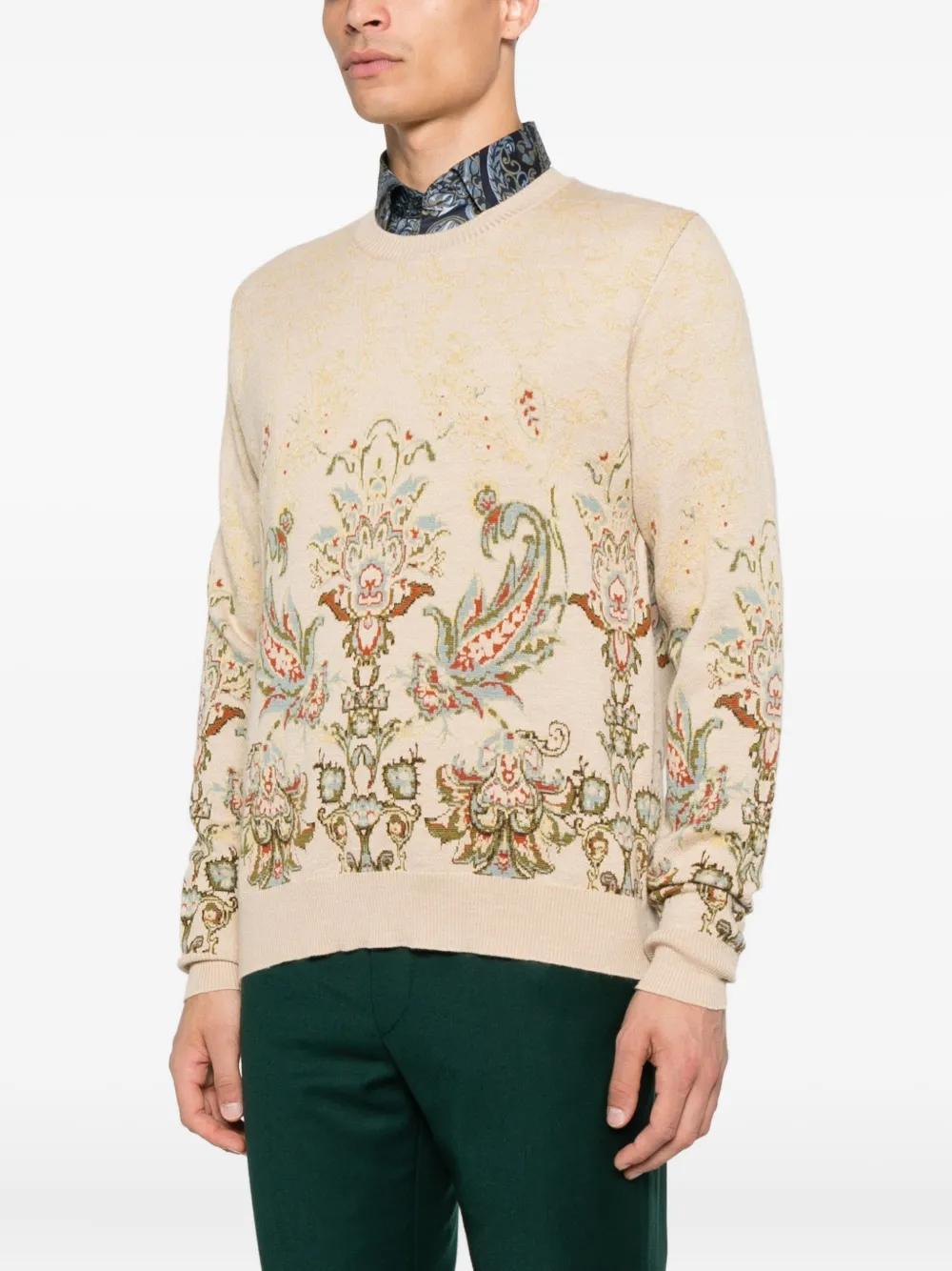 ETRO Paisley Print Crew Neck Sweater - Men’s Medium