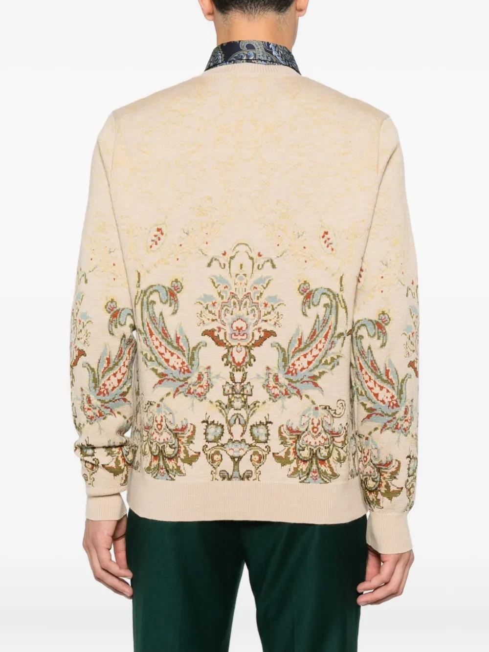 ETRO Paisley Print Crew Neck Sweater - Men’s Medium