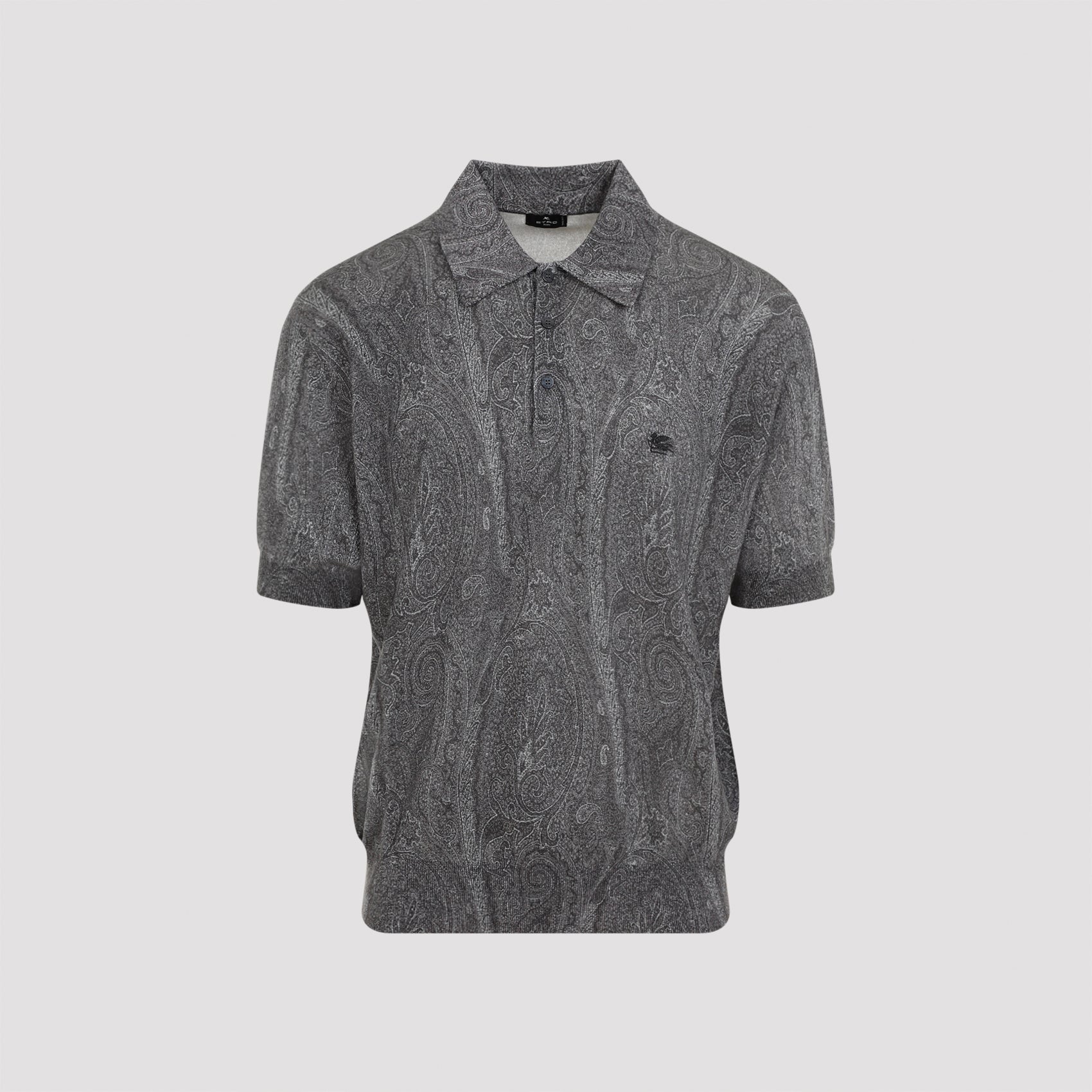 ETRO Men's Knit Polo - Luxury Blend