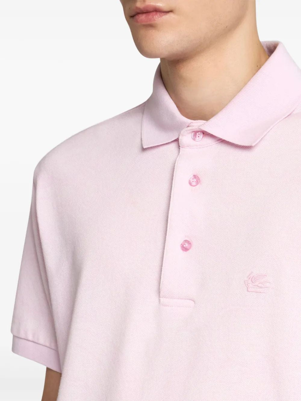 ETRO Paisley Jacquard Mini Polo Shirt for Men