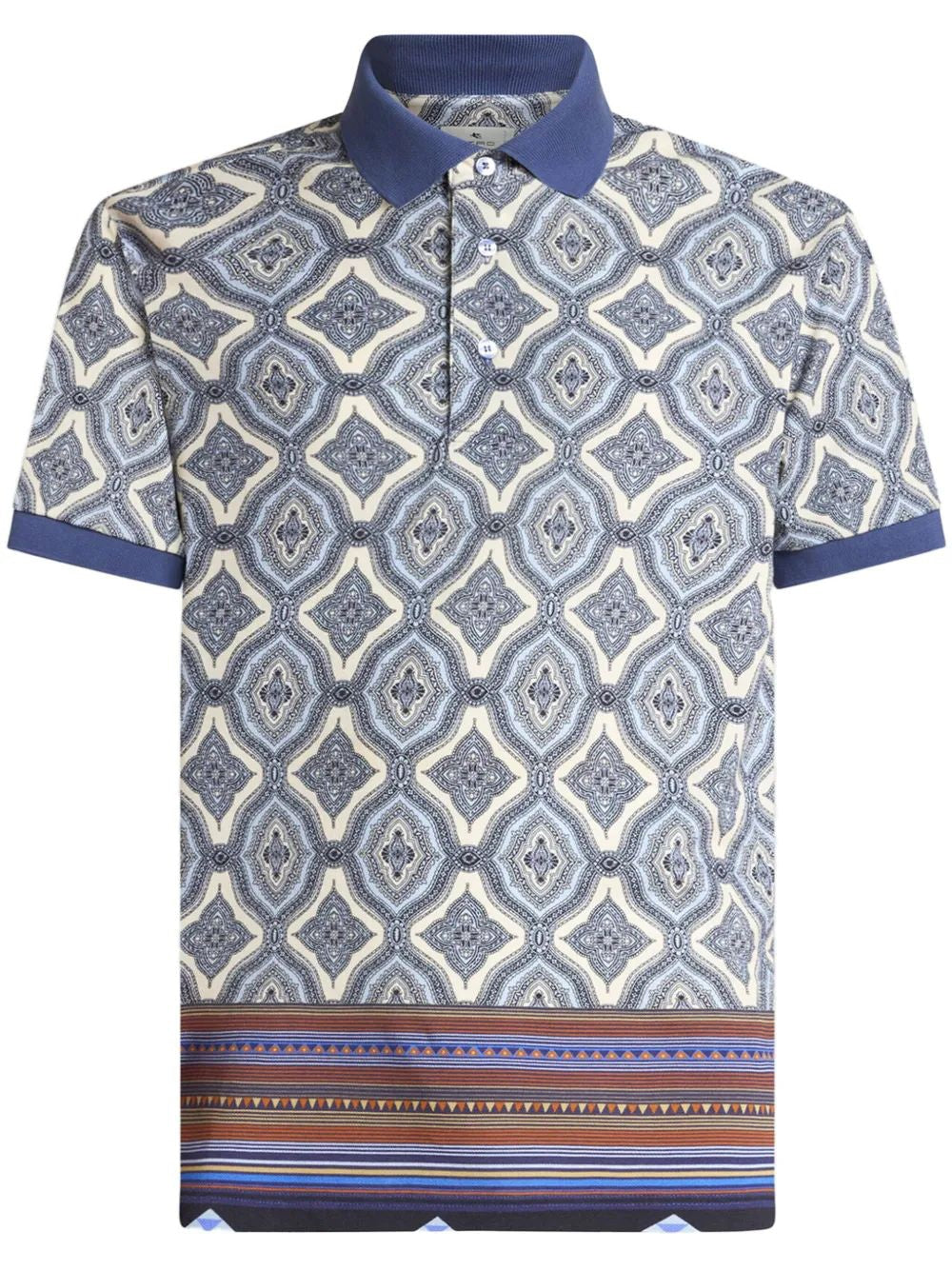 ETRO Geometric Print Polo Shirt for Men - SS25 Collection
